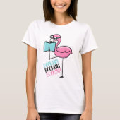 Boekliefhebber Flamingo T-shirt (Voorkant)