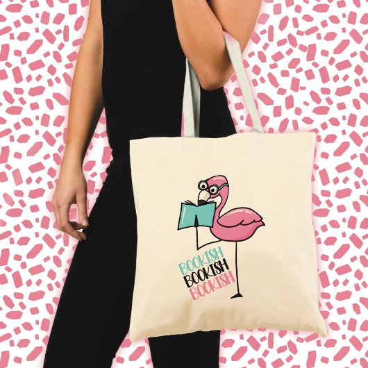 Boekliefhebber Flamingo Tote Bag