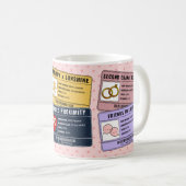 Boekliefhebber Grappige Lezer Uitspraken Roze Koffiemok (Voorkant rechts)