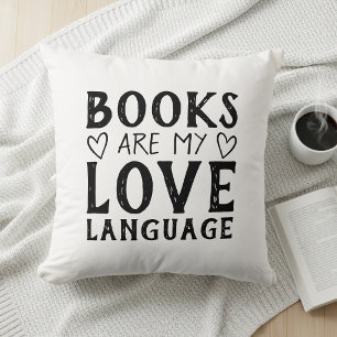 Boekliefhebber Grappige Spreuk Boekenliefhebber Zw Kussen