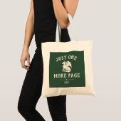 Boekliefhebber Grappige Spreuk Monogram Tote Bag (Voorkant (product))