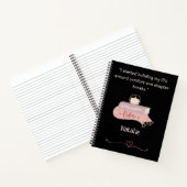 Boekliefhebber Leest Spiraal Notebook Notitieboek (Binnen)