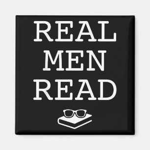 Boekliefhebber leraar - lezende mannen jongens - l magneet