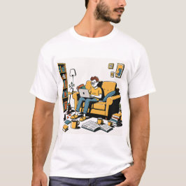 Boekliefhebber op de bank t-shirt