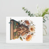 Boekliefhebber Prettig Boekkerstmis Kerstmis Feestdagenkaart (Staand voorkant)