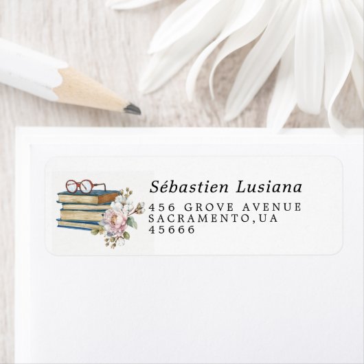 Boekliefhebber Retouradreslabel Etiket (Insitu)