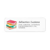 Boekliefhebber Retouradreslabel Etiket (Voorkant)