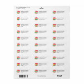 Boekliefhebber Retouradreslabel Etiket (Full Sheet)