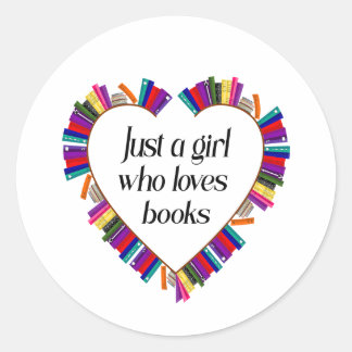 Boekliefhebber Ronde Stickers
