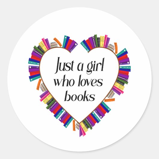 Boekliefhebber Ronde Stickers (Voorkant)
