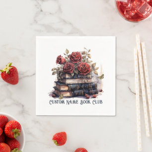 Boekliefhebber Rozen, Aangepaste Boekclub Servet