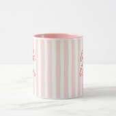 Boekliefhebber Script Quote Roze Gestreepte Hart K Mok (Midden)