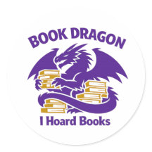 Boekliefhebber Sticker | Boek Draak Ik Verzamel Bo