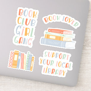 Boekliefhebber Sticker Set