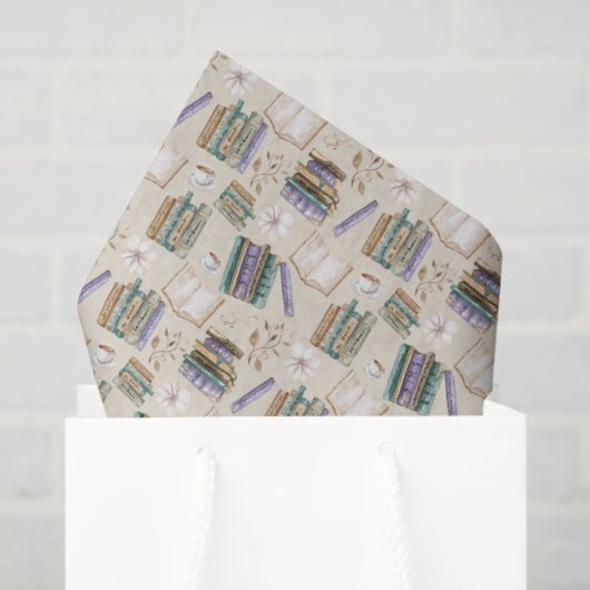 Boekliefhebber Tissuepapier in Crème (Cadeauzakje)