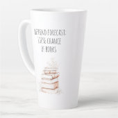 Boekliefhebber typografie  latte mok (Linkerhoek)