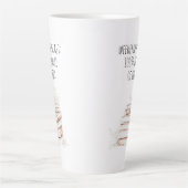 Boekliefhebber typografie  latte mok (Voorkant)
