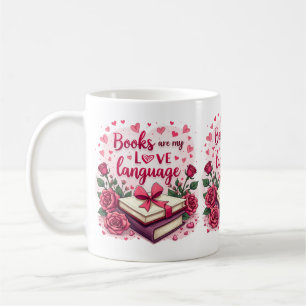 Boekliefhebber Valentijn Romantisch Lezen Esthetis Koffiemok