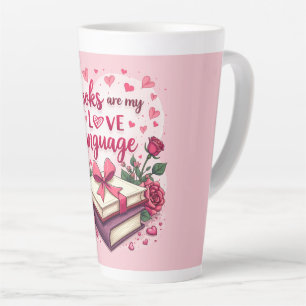 Boekliefhebber Valentijn Romantisch Lezen Esthetis Latte Mok
