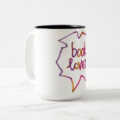 Boekliefhebber woorden handlettering Mok (Voorkant links)