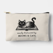 Boekliefhebber Zwarte Kat Grappige Quote Etui (Voorkant)
