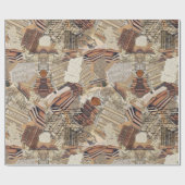 Boekliefhebbers en schrijvers cadeaupapier (Vlak)