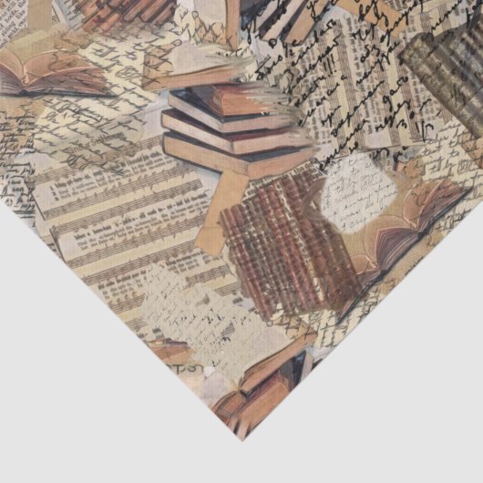 Boekliefhebbers en schrijvers middelgrote cadeauta tissuepapier (Detail)