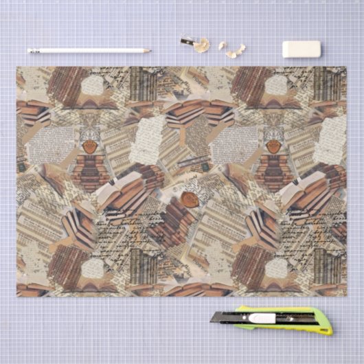 Boekliefhebbers en schrijvers middelgrote cadeauta tissuepapier (Craft)