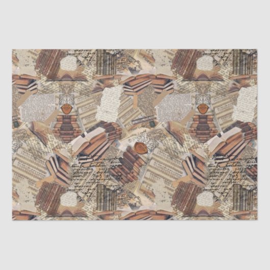 Boekliefhebbers en schrijvers middelgrote cadeauta tissuepapier (Voorkant)