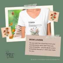 Boekliefhebbers Fictophilia Dames T-Shirt