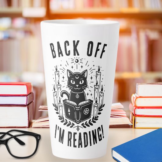 Boekliefhebbers Grappige Kat Lezen Latte Mok