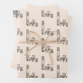 Boekliefhebbers Hoek in Linnen Wrapping Paper Shee (In situ)