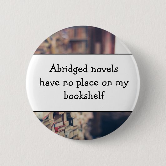 Boekliefhebbers, literatuur ronde button 5,7 cm (Voorkant)