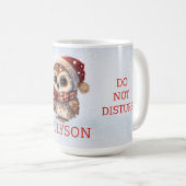 Boekliefhebbers| Schattigee uil| Funny Statement Koffiemok (Voorkant rechts)