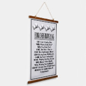 Boekliefhebbers Slang Slang Dark Text Hangend Wandkleed (Gebogen)