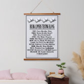 Boekliefhebbers Slang Slang Dark Text Hangend Wandkleed (Slaapkamer)