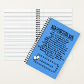 Boekliefhebbers Slang Slang Dark Text Notitieboek (Binnen)