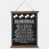 Boekliefhebbers Slang Slang Light Tekst Hangend Wandkleed (Voorkant)