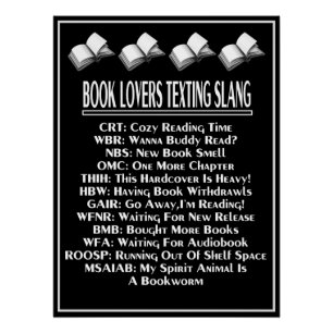 Boekliefhebbers Slang Slang Light Tekst Perfect Poster