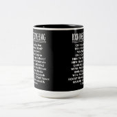 Boekliefhebbers Slang Slang Light Tekst Tweekleurige Koffiemok (Center)