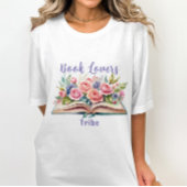 Boekliefhebbers Tribe Roze Rozen T-shirt