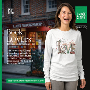 Boekliefhebbers uniseks T-shirt met lange mouwen