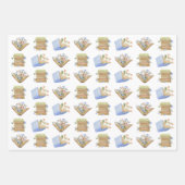 Boekliefhebbers Vrolijk Kerstfeest Inpakpapier Vel (Voorkant 3)