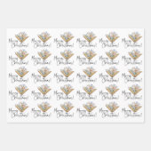 Boekliefhebbers Vrolijk Kerstfeest Inpakpapier Vel (Voorkant 2)