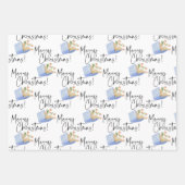 Boekliefhebbers Vrolijk Kerstfeest Inpakpapier Vel (Voorkant)