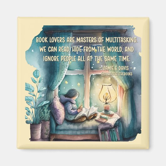 Boekliefhebbers zijn meesters in multitasking magneet (Voorkant)