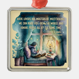 Boekliefhebbers zijn meesters in multitasking metalen ornament
