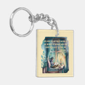 Boekliefhebbers zijn meesters in multitasking sleutelhanger (Voorkant Links)