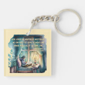 Boekliefhebbers zijn meesters in multitasking sleutelhanger (Achterkant)