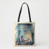 Boekliefhebbers zijn meesters in multitasking tote bag (Voorkant)